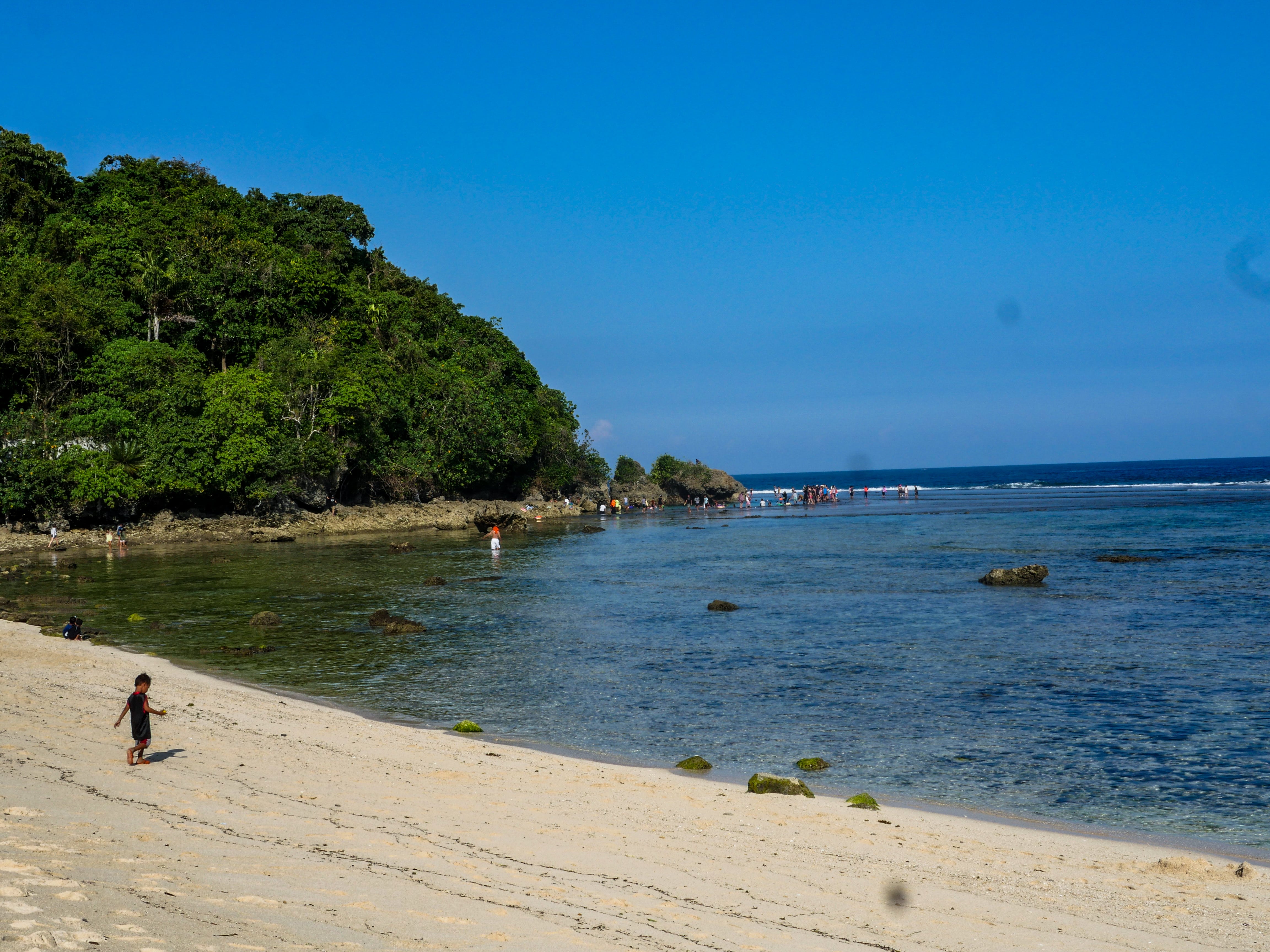 magpupungko beach in siargao island philippines